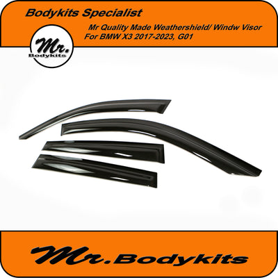 BMW X3 / iX3 2017-2024 G01 / G08 Weathershield Window Visor Guard by Mr Bodykits