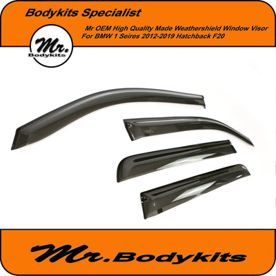 Mr Bodykits Quality Weathershield Window Visor For BMW 1 Series Hatch 2011-2019 F20