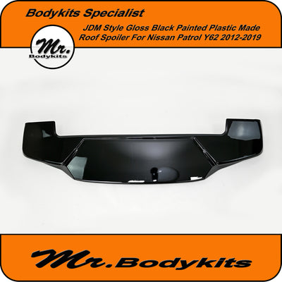 Nissan Patrol GU Y62 2012–2019 Roof Spoiler JDM Style Gloss Black Painted Finish