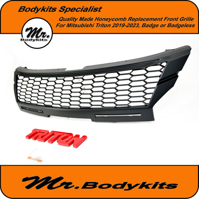 Mitsubishi MR Triton 2019-2023 HoneyComb Front Replacement Grille, Quality Made