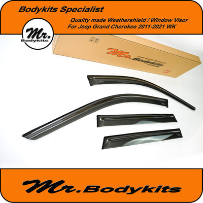 Premium Weathershield Window Visor For Jeep Grand Cherokee 2011-2021 WK, Mr Bodykits