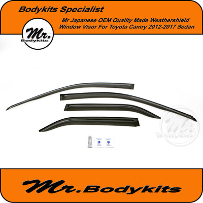 Toyota Camry 50 Series XV50 OEM Quality Weathershield Window Visor For 2012-2017 by Mr Bodykits