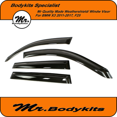 BMW X3 2011-2017 F25 Weathershield Window Visor Guard by Mr Bodykits