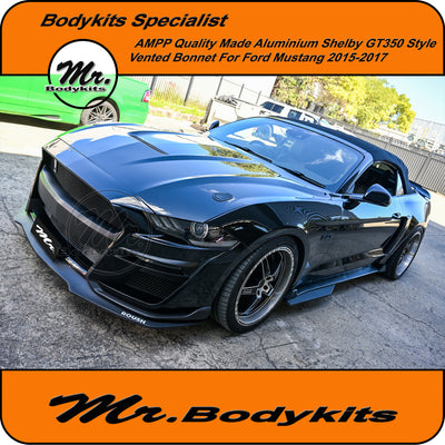 Ford Mustang 2015-2017 FM AMPP Aluminium made Shelby GT350 Style Bonnet (Local Pickup or Brisbane only)