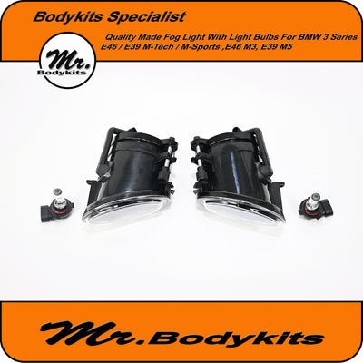 Quality Made Fog Light With Bulds Set For BMW E46/ E39 M-Tech/ M-Sport