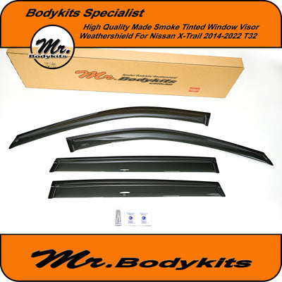 Nissan X-Trail 2014-2022 T32 High Quality Weathershields Window Visors By Mr Bodykits