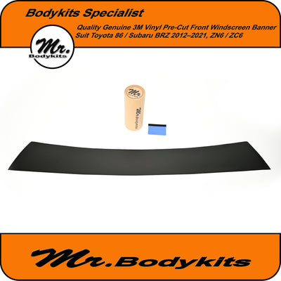 Genuine 3M Vinly Pre-Cut Windscreen Banner For Toyota 86/ Subaru BRZ, ZN6/ ZC6