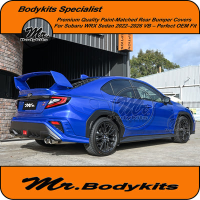 Quality Made Paint-Matched Rear Bumper Cover For Subaru WRX VB 2022-2026 Sedan