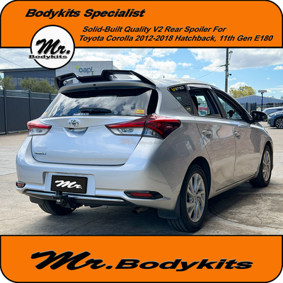 Quality V2 Roof Spoiler Wing For Toyota Corolla Hatch 2012-2018 E180 ZRE182 11th gen