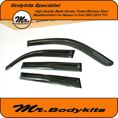 Nissan X-Trail 2007-2014 T31 High Quality Weathershields Window Visors By Mr Bodykits