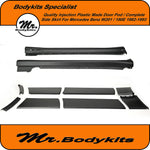 190E AMG Style Side Skirt With Door Pods For Mercedes Benz W201 1982-1993, Injection Plastic Made !!!