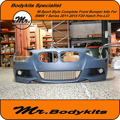M-Sport Style Full Replacement Front Bumper For BMW 1 Series F20 2011-2015 Pre-LCI