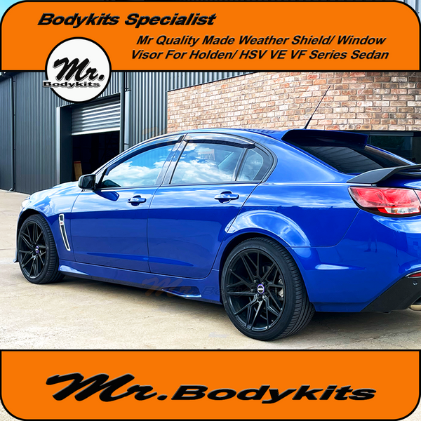 thumbnail image 2 of Lxm Auto Parts Premium Weather Shields For Holden Commodore VE VF Wagon – Tinted, 4pc Set 2 of 2