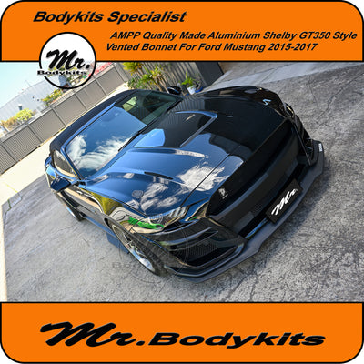 Ford Mustang 2015-2017 FM AMPP Aluminium made Shelby GT350 Style Bonnet (Local Pickup or Brisbane only)