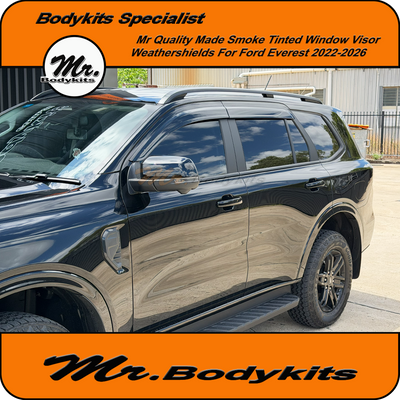 Mr Weathershields Window Door Visors For Ford Everest 2022-2026 Next Gen (Set of 4)