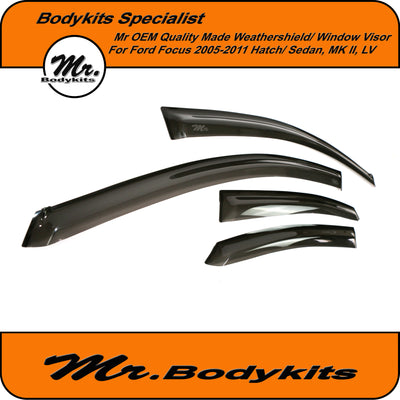 Ford Focus LS LT LV & MKII Weathershield/ Window Visor For 2005-2011 (Hatch/ Sedan)