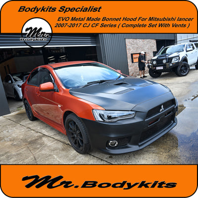 Mitsubishi Lancer 2007-2017 CJ CF Evo-X Metal Bonnet Hood (Local Pickup or Brisbane areas only)