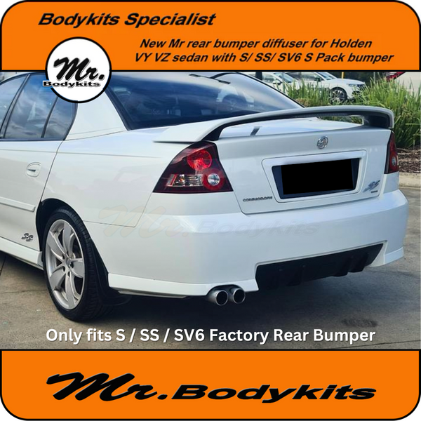 Mr. Rear Bumper Diffuser For Holden VY VZ Sedan S SS SV6 S Pack