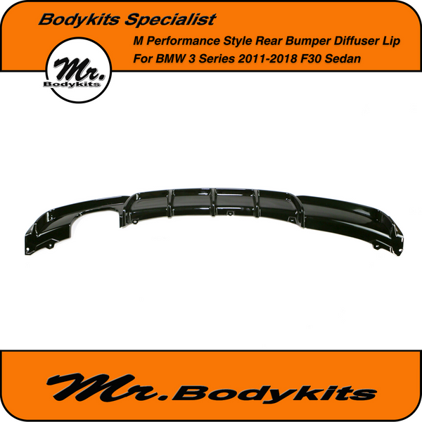 Mr. M Performance Style Rear Bumper Diffuser Lip For BMW 3 Series 2011 - Mr  Bodykits