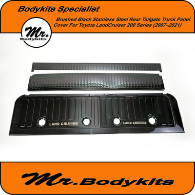 Toyota Landcruiser 200 Series Tailgate Scuff Plate Stainless Steel Protective Cover (2007–2021)