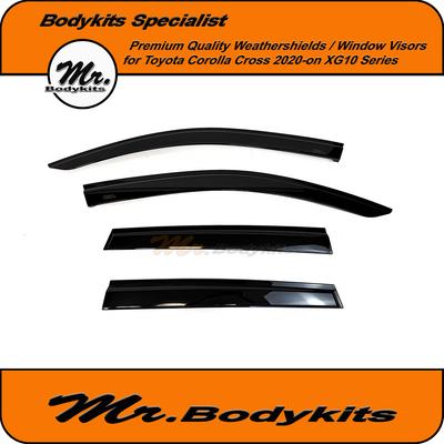 Weathershields Window Visors Suitable For Toyota Corolla Cross 2020–On XG10 Series