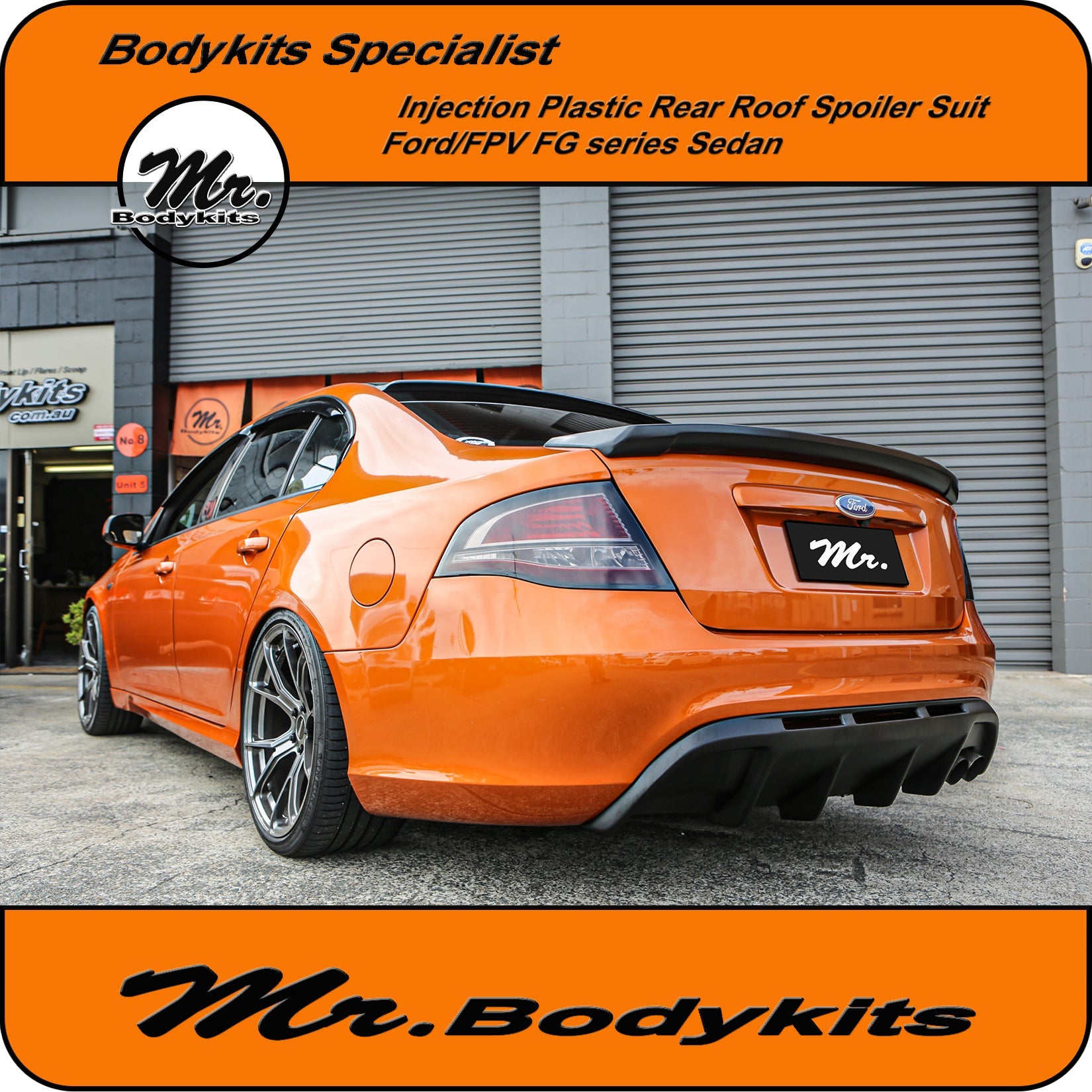 Mr Bodykits Roof Spoiler Wing For Ford Falcon FGX Sedan XR6 XR8 G6E G6 ...