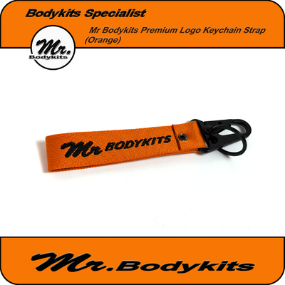 Mr Bodykits Logo Premium Keychain Strap – Orange