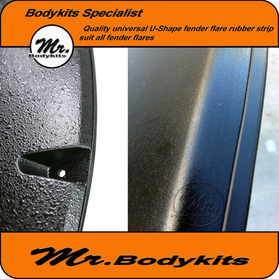 Mr U-Shape Rubber Fender Flare Seal Strip 9m Suitable For Toyota Hilux, Toyota Land Cruiser, Toyota 4Runner
