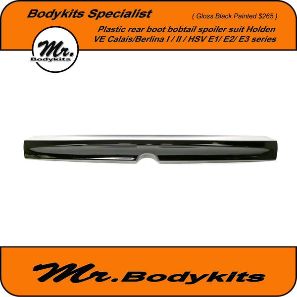 Mr Bodykits Unpainted Plastic Rear Boot Spoiler For Holden VE Series II Calais / Berlina