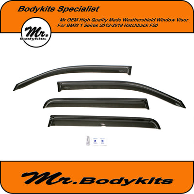 Mr Bodykits Quality Weathershield Window Visor For BMW 1 Series Hatch 2011-2019 F20