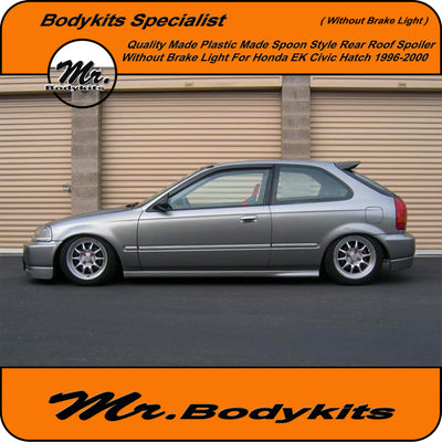 Honda Civic EK Hatch 1996-2000 Spoon Style Rear Spoiler, Plastic Made Version. Mr Bodykits
