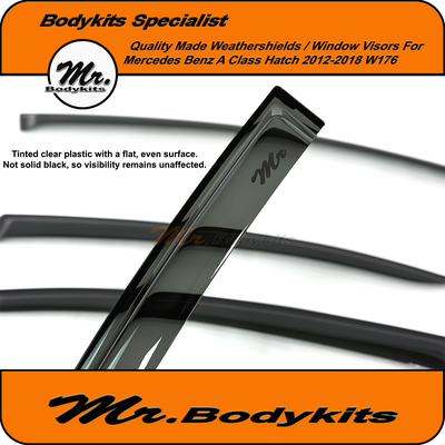 Weathershields Window Visors for Mercedes Benz A Class Hatch 2012-2018 W176
