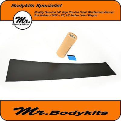 Genuine 3M Vinyl Pre-Cut Front Windscreen Banner For Holden VE Commodore/ HSV
