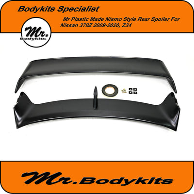 Nismo Style Rear Boot Spoiler Wing For Nissan 370Z 2009-2020 Z34 Coupe, Plastic Made