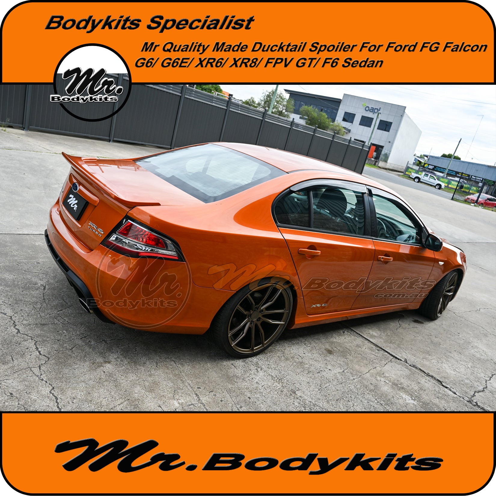 Mr Rear Ducktail Spoiler Wing For Ford Falcon FG F6 G6E XR6 XR8 XT Sed ...