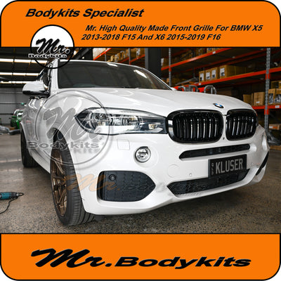 Gloss Black M5 Style Grille For BMW X5 F15, X6 F16 , High Quality Made