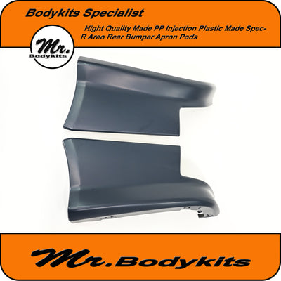 Nissan S15 200SX Spec-R Aero Plastic Rear Bumper Apron Pods Bodykits, Quality PP Plastic Made