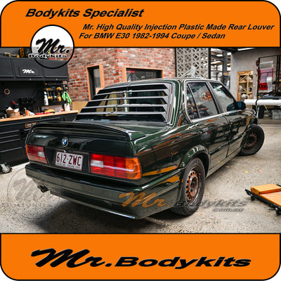 BMW E30 Rear Windshield Louver Blind | Quality Injection Plastic | 1982–1994