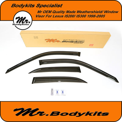 Lexus IS200/ IS300 1998-2005 OEM Quality Weathershields Window Visor by Mr Bodykits