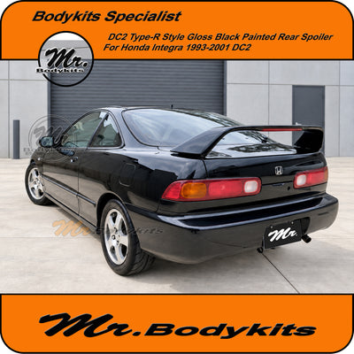 Type-R style Gloss Black painted rear spoiler for Honda Integra DC5 2001-2006, Mr Bodykits