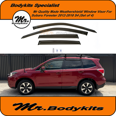 Subaru Forester S4 2012-2018 Weather Shields (Set of 4) – Premium Window Visors by Mr Bodykits