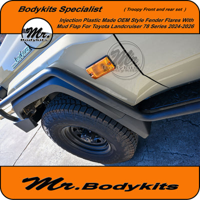 Mr Fender Flares Set Suitable For Toyota LandCruiser 78 Series Troop Carrier 2024-2026