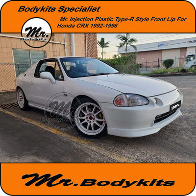 Mr. Bodykits Injection Plastic Type R Front Bumper Lip Spoiler For Honda CRX 1992-1996