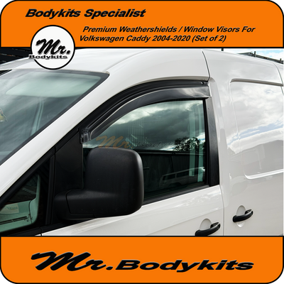 Weathershields Window Visors For VW Caddy Van 2004–2020 (Set of 2)