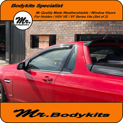 Weathershields Window Visor For Holden Commodore VE/VF Series / HSV Ute (Set of 2) by Mr Bodykits
