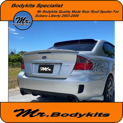 Mr Bodykits Roof Spoiler For Subaru Liberty 2003-2009, Gloss Black Perspex