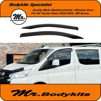 Mr Weathershields Window Visors Set Suitable For Toyota Hiace 300 Series 2019-2026