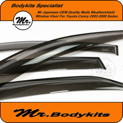 Toyota Camry 36 Series ACV36 OEM Quality Weathershield Window Visor For 2003-2006 by Mr Bodykits