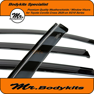 Weathershields Window Visors Suitable For Toyota Corolla Cross 2020–On XG10 Series
