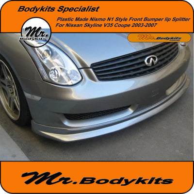 Mr Plastic Made Nismo N1 Style Front Lip Splitter For Nissan Skyline V35 Coupe 2003-2005